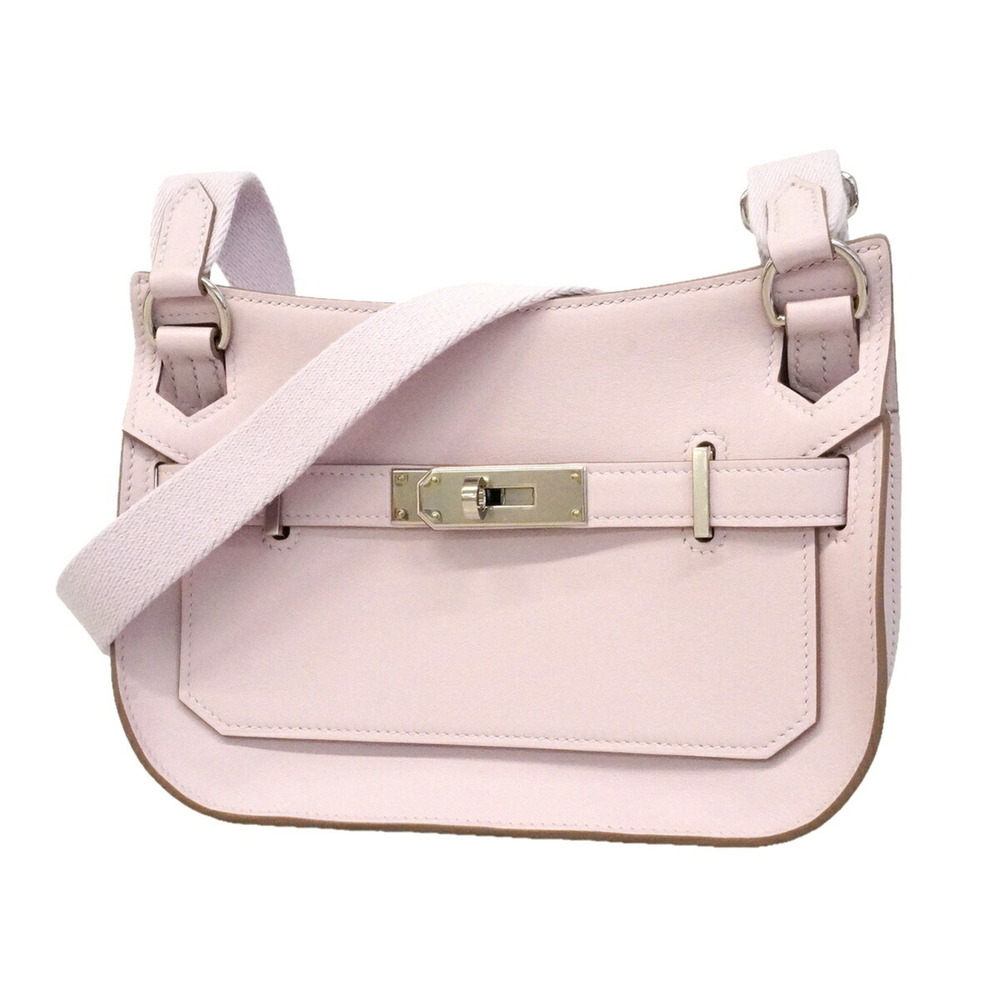 Hermes Jypsiere Mini Shoulder Bag, Swift Leather, Mauve Pale, W Stamp, Women's